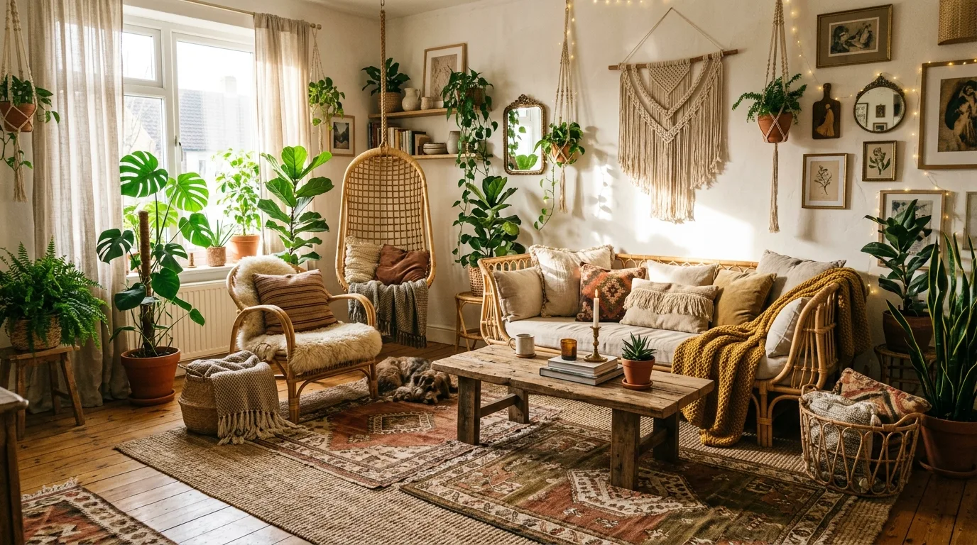 keep furniture placement intentional in a living room inspired by anchoring brown rug grounding.