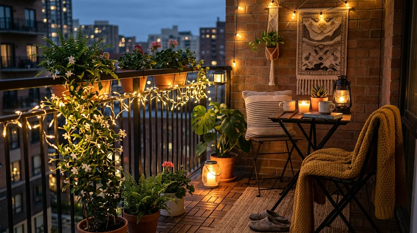 keep storage practical and hidden in a balcony inspired by best ating renters.
