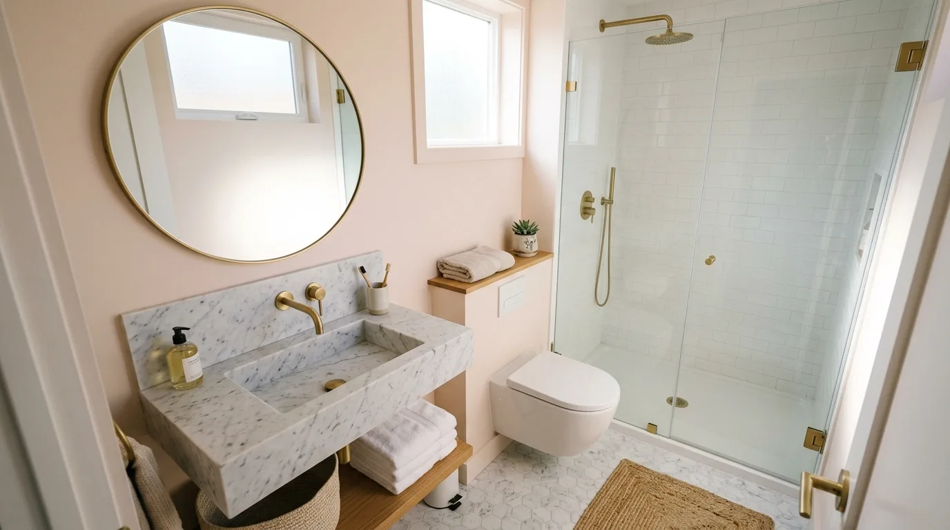 pair it with finishes that support the mood in a bathroom inspired by best paint colors open.