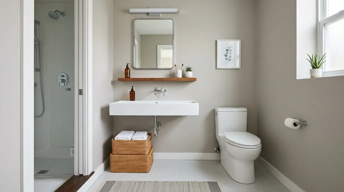 balance boldness with breathing room in a bathroom inspired by budget friendly budget expensive.
