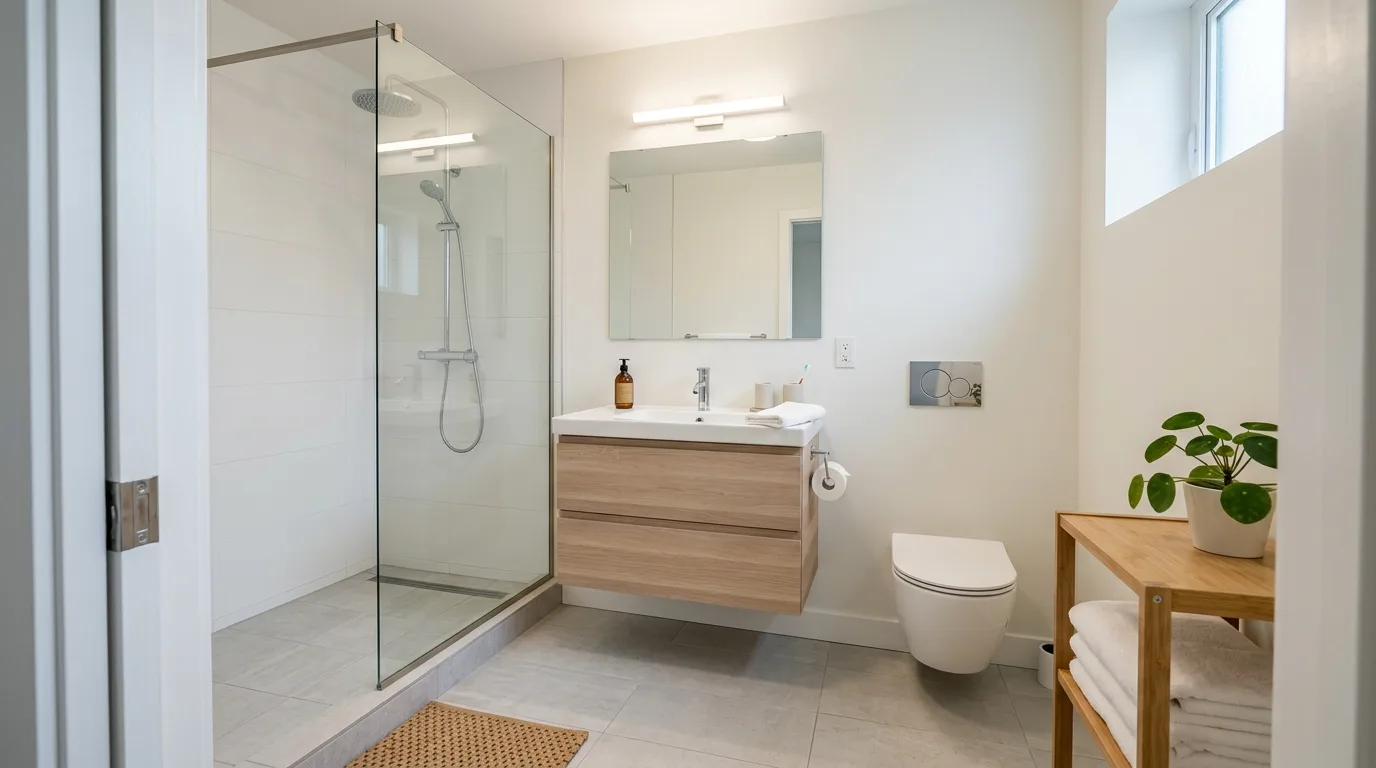 create a bathroom that feels complete in a bathroom inspired by budget friendly budget expensive.
