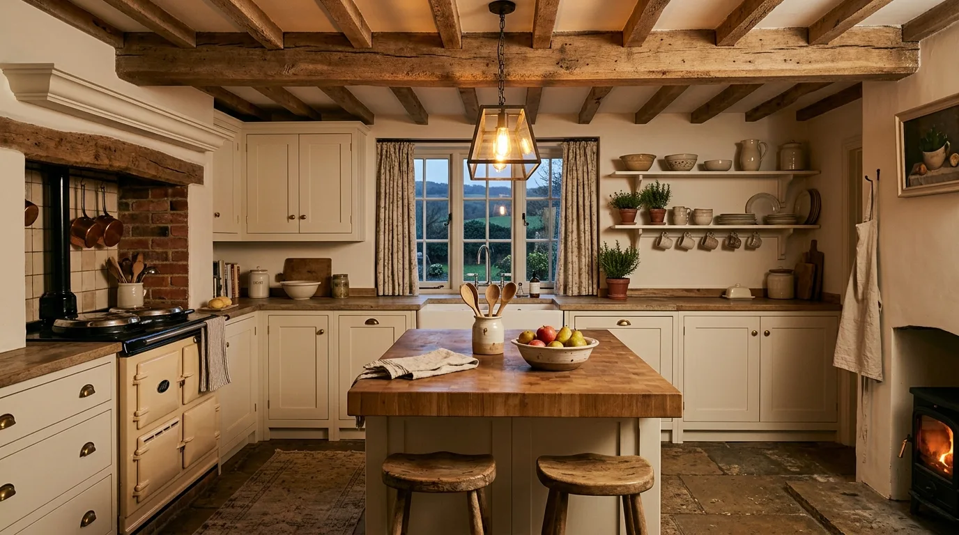 make storage feel natural and useful in a kitchen inspired by classic white dove timeless.