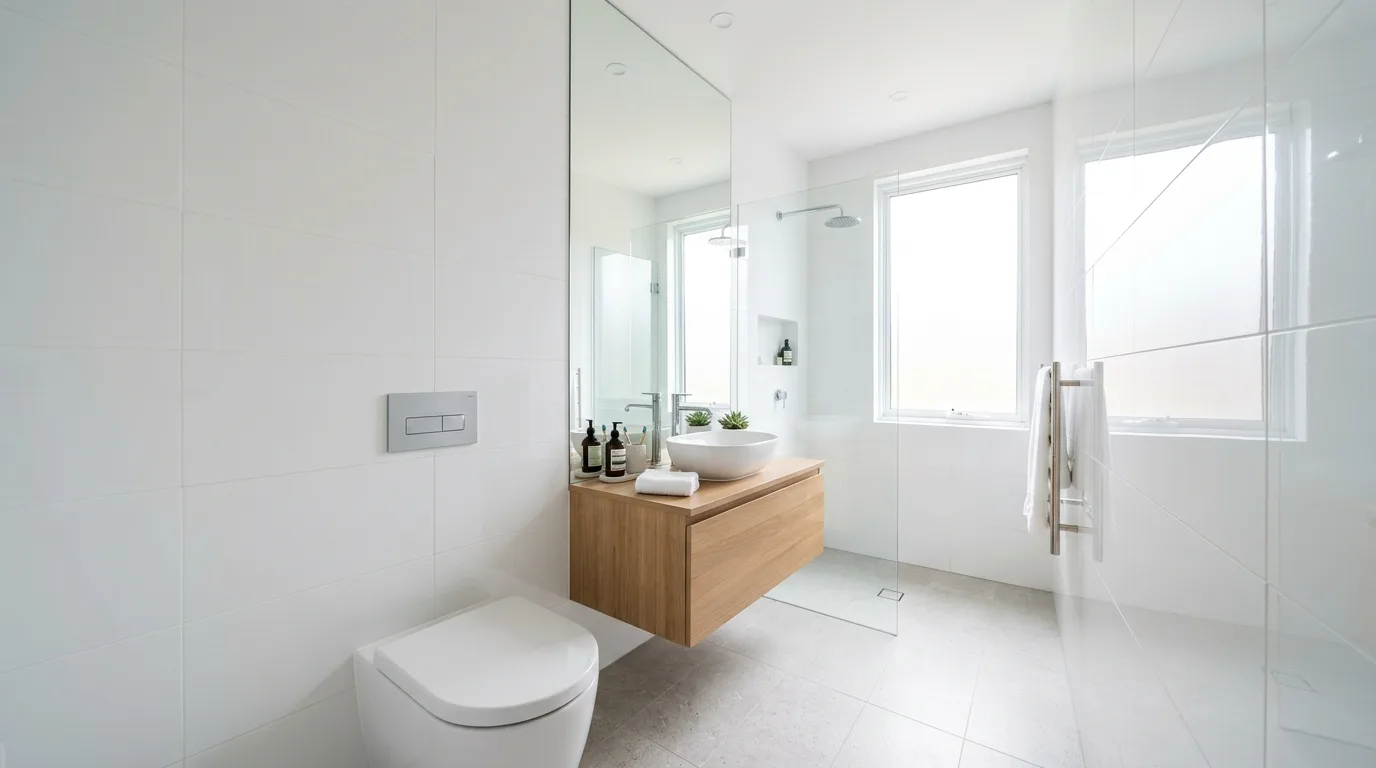 Clever Small Bathroom Ideas to Maximize a Tiny Footprint in a thoughtfully styled bathroom.