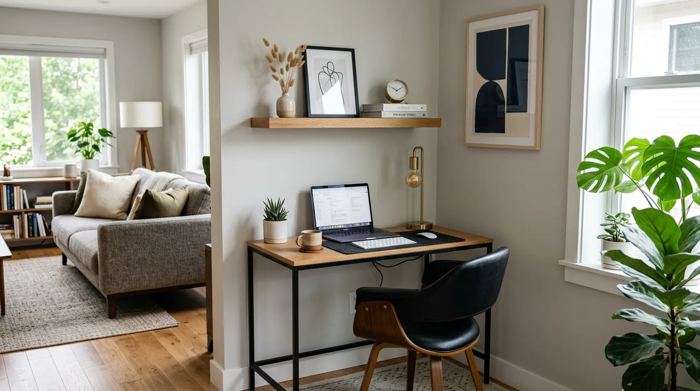 use layout to reduce daily friction in a home office inspired by clever anywhere.