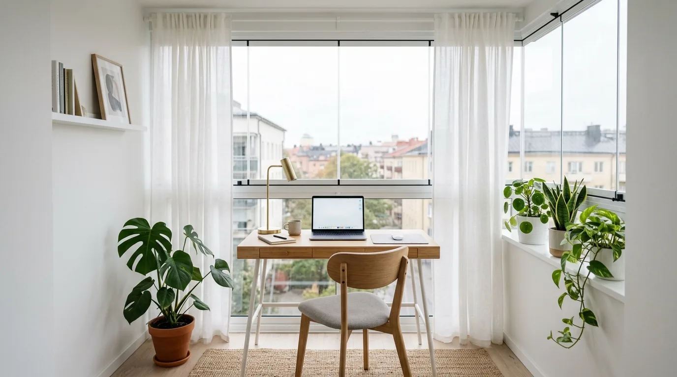 choose furniture that fits the scale in a balcony inspired by enclosed year round enjoyment.