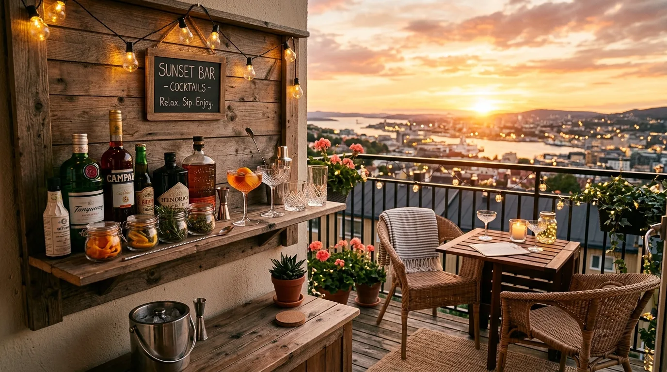 start with a strong layout in a balcony inspired by fun bar sunset happy.