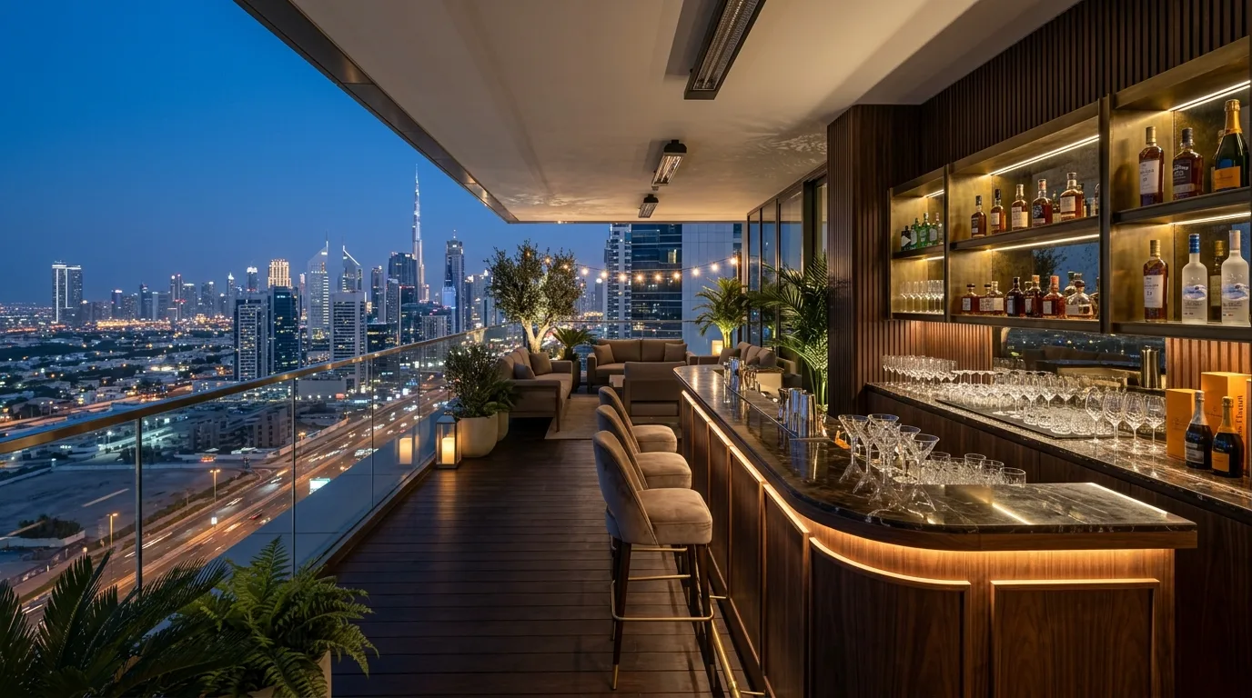 balance openness with privacy in a balcony inspired by fun bar sunset happy.