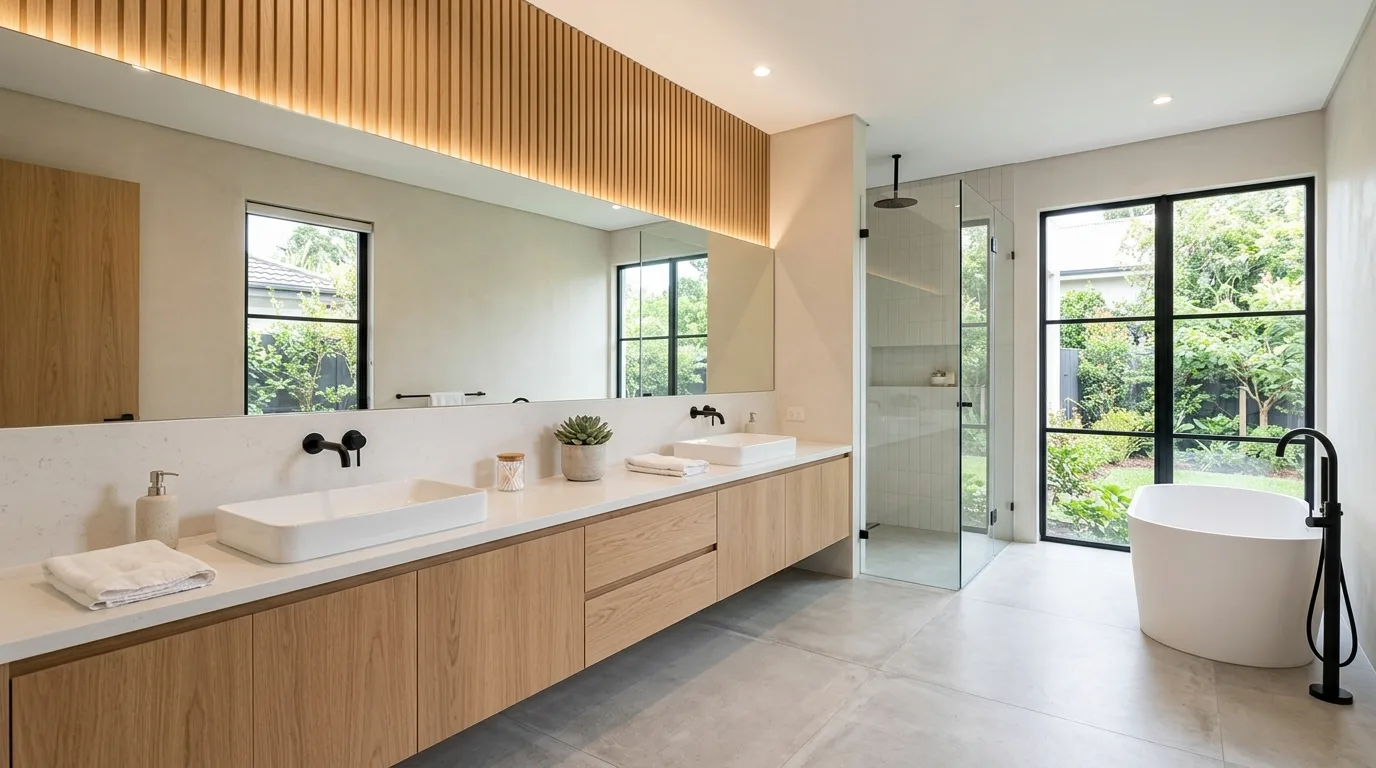 create a bathroom that feels complete in a bathroom inspired by genius interior spacious feel.