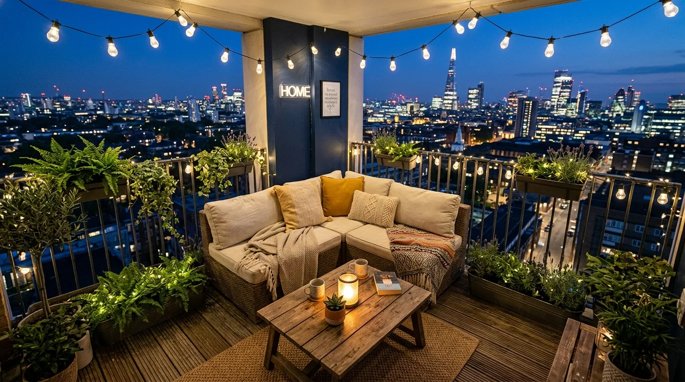 Inviting Cozy Apartment Balcony Ideas for Small Gatherings in a thoughtfully styled balcony.