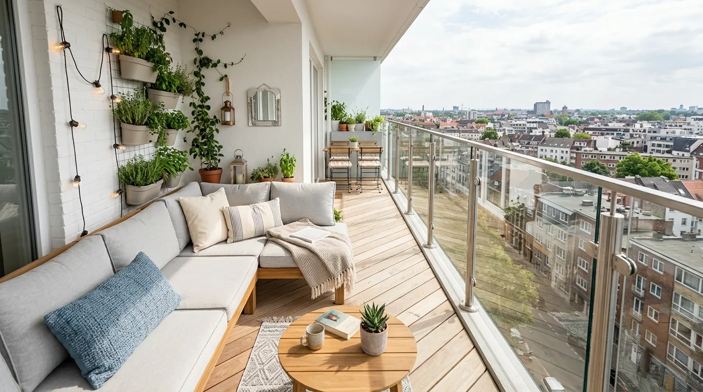 Layouts for a Narrow Apartment Balcony That Feels Wider in a thoughtfully styled balcony.
