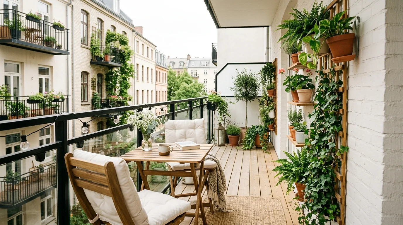 use light and shade intentionally in a balcony inspired by layouts narrow feels wider.