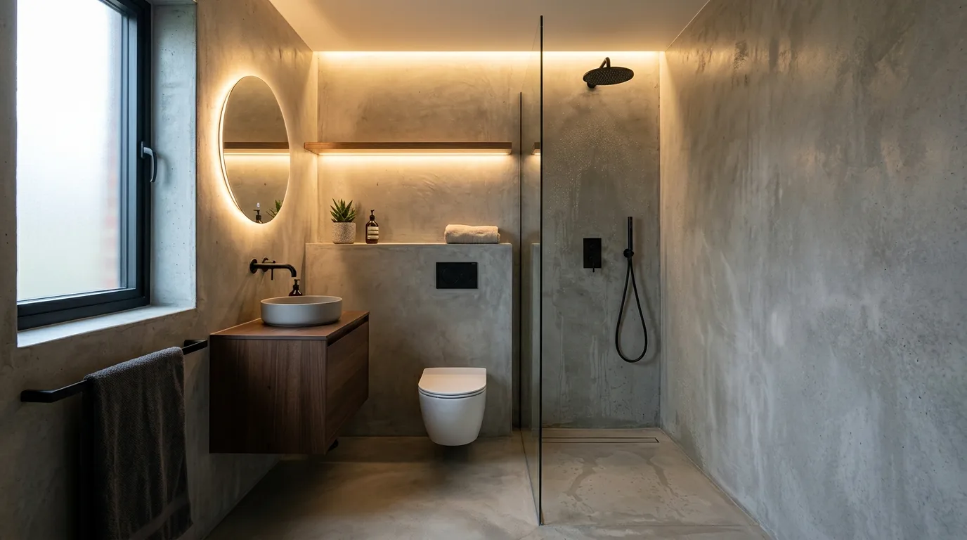 create a bathroom that feels complete in a bathroom inspired by luxurious without bulk.
