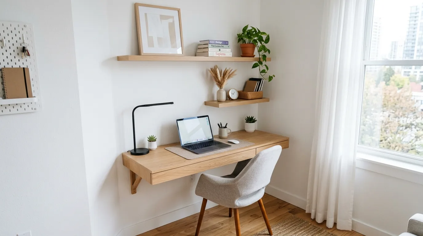 Precise soft lighting in a modern sleek office.