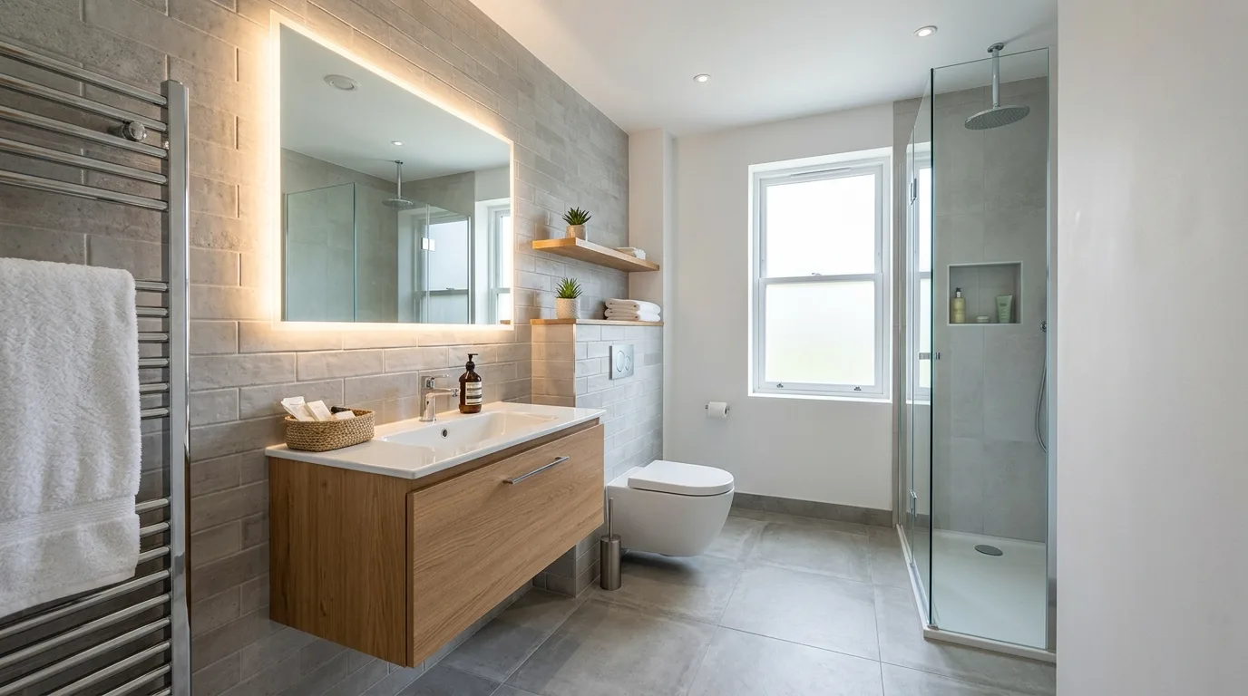 Modern Small Bathroom Design Tricks That Work Wonders in a thoughtfully styled bathroom.