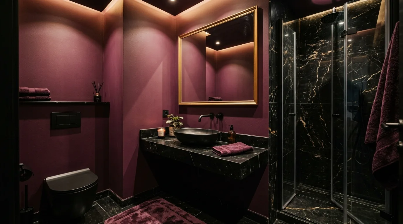 keep fixtures and lines thoughtful in a bathroom inspired by moody are big atmosphere.