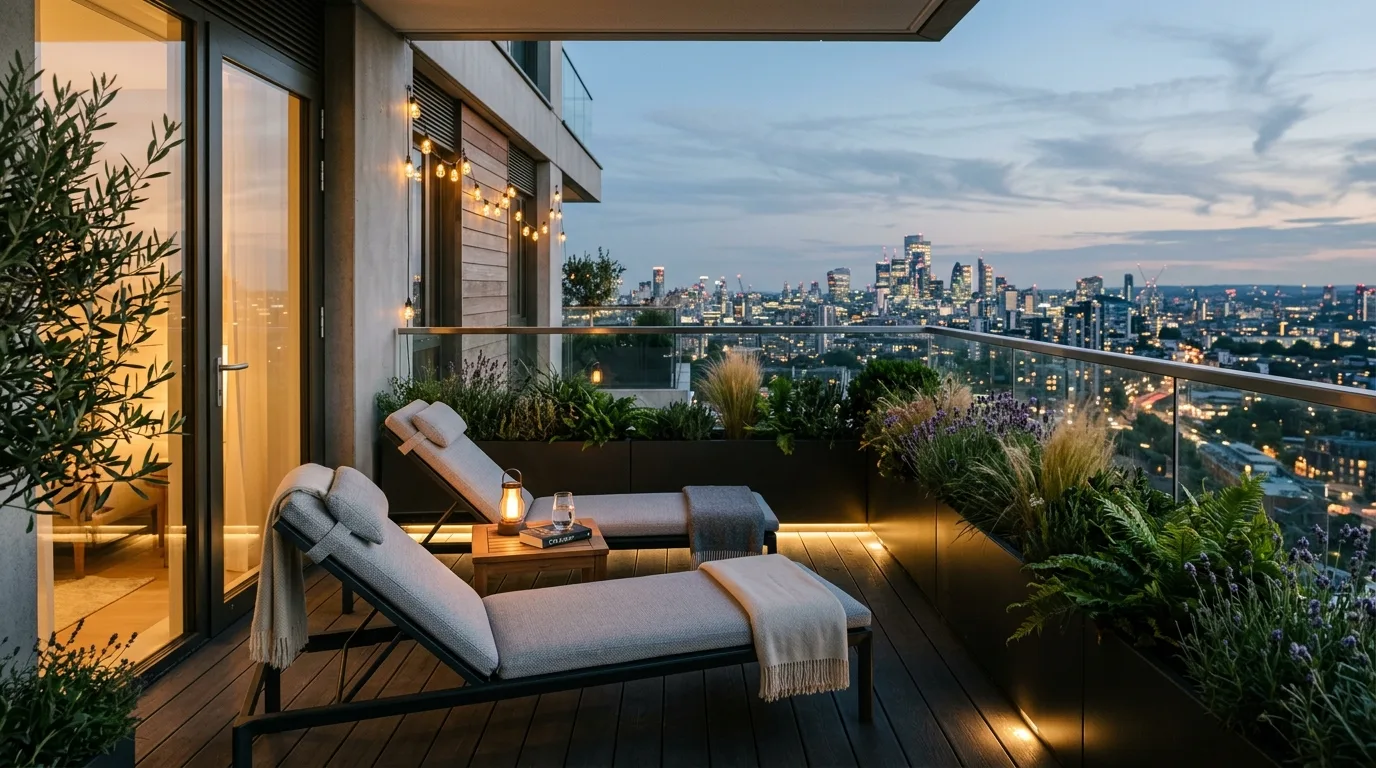 balance openness with privacy in a balcony inspired by outdoor fresh air.