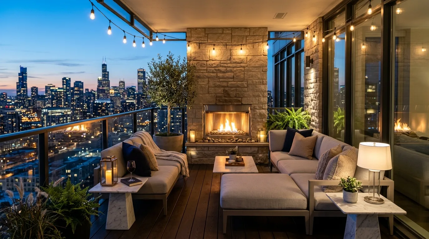 create a balcony that feels complete in a balcony inspired by outdoor fresh air.