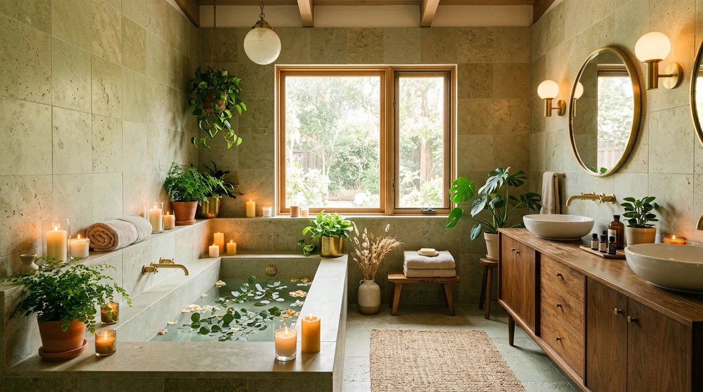 White keeping a pistachio bathroom palette fresh and airy.