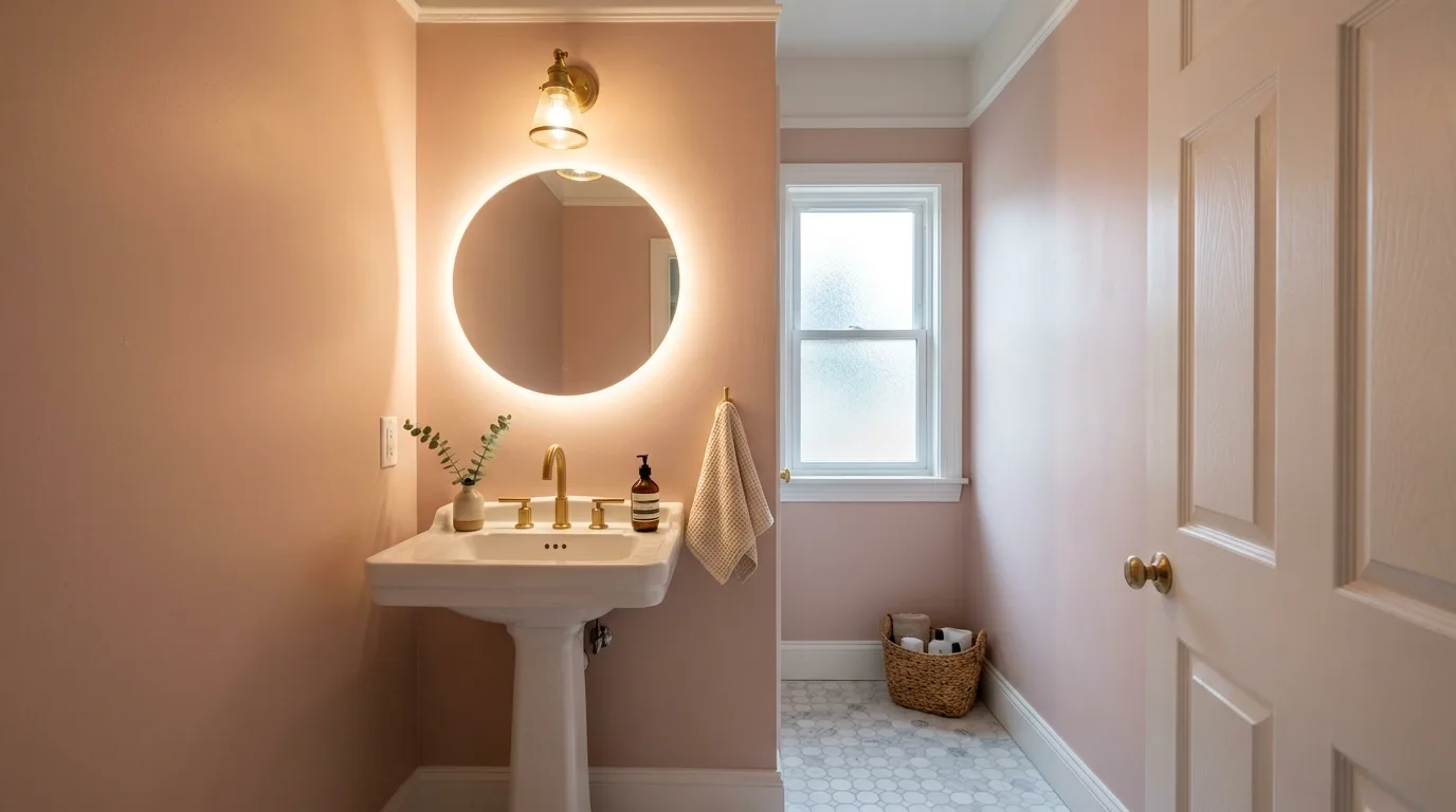Pretty Small Half Bathroom Ideas for a Guest-Friendly Powder Room in a thoughtfully styled bathroom.