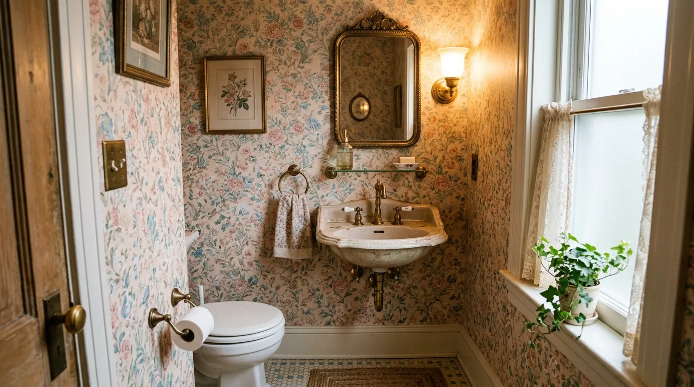 pair it with finishes that support the mood in a bathroom inspired by pretty half guest friendly.