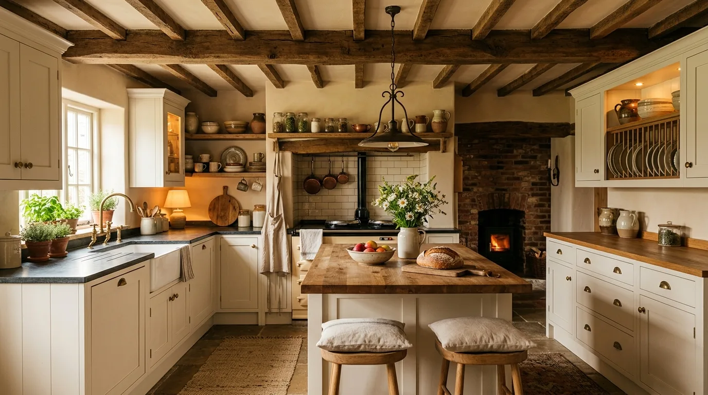 make storage feel natural and useful in a kitchen inspired by sleek flat panel modern.
