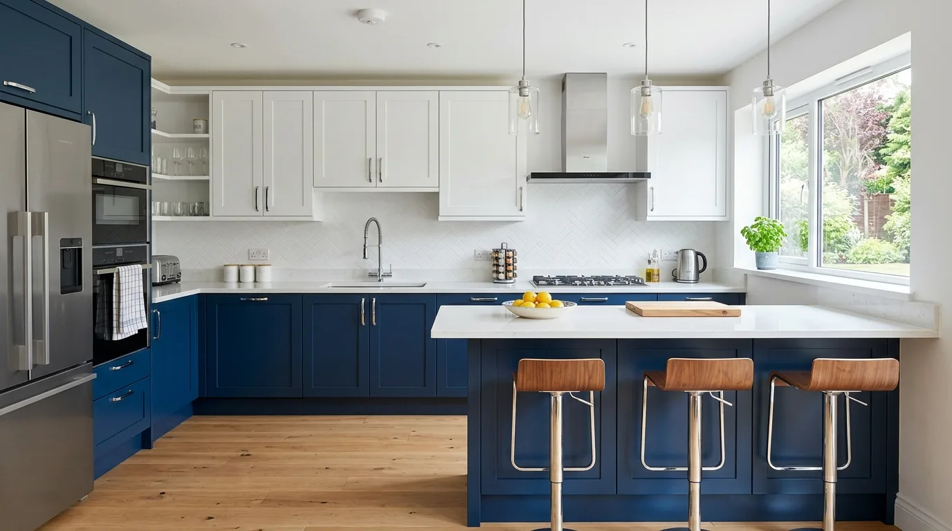 let the kitchen feel personal but edited in a kitchen inspired by slim shaker streamlined.