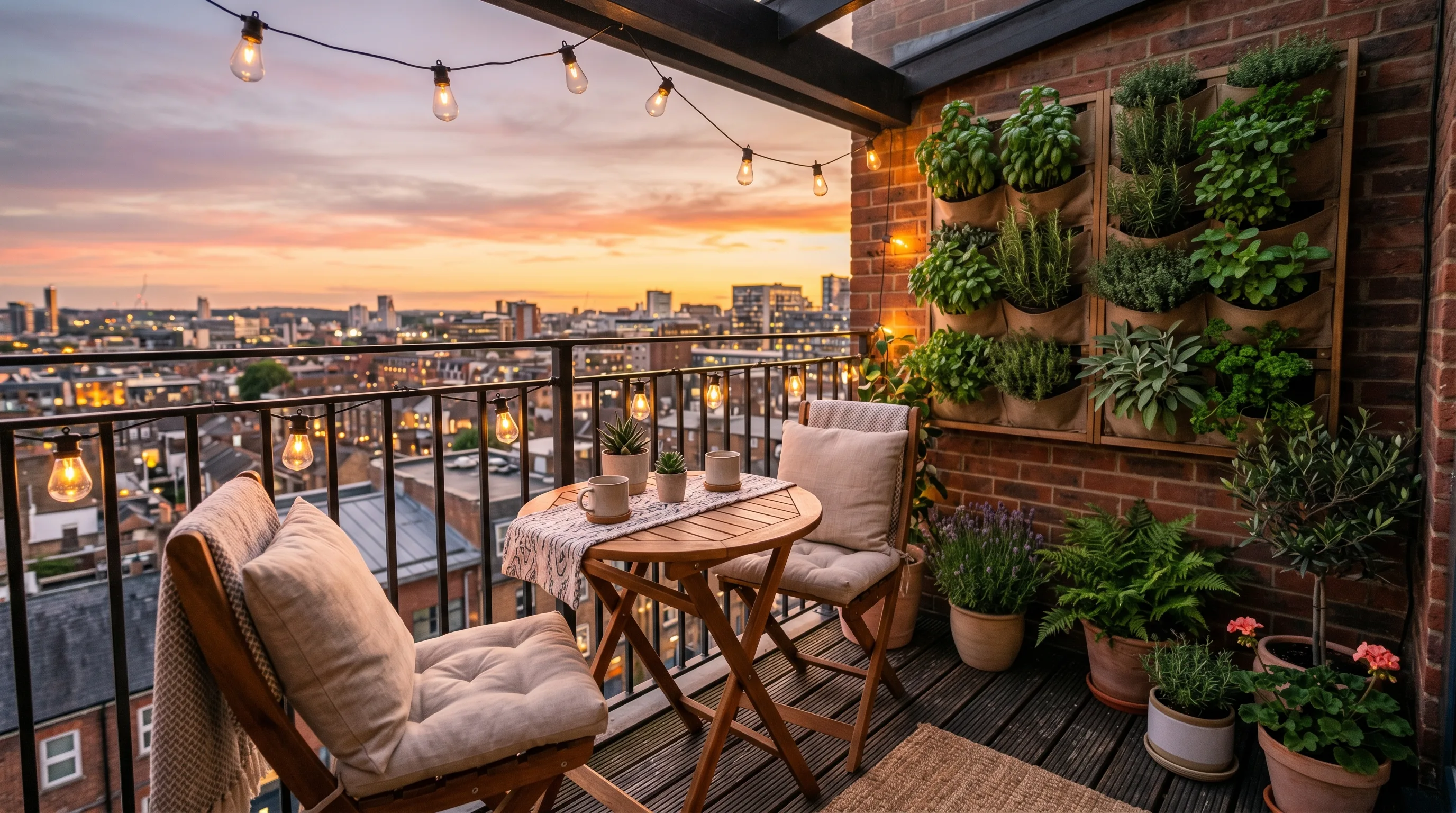 Stylish small balcony inspiration for a future outdoor makeover project.