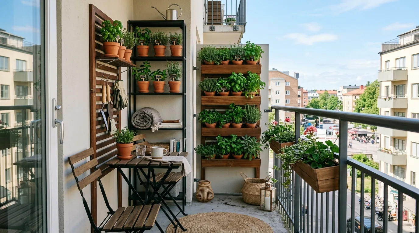 Small balcony inspiration being used to clarify a personal project direction.