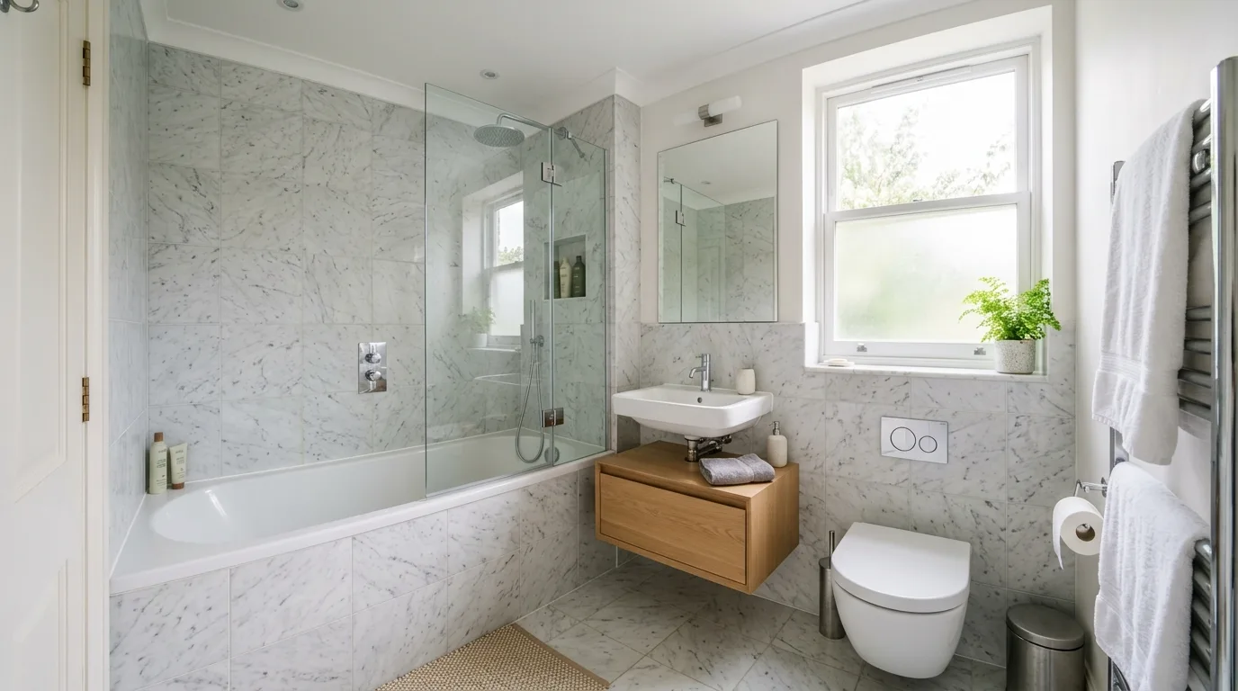 Small Bathroom Ideas With Tub Combos for Ultimate Relaxation in a thoughtfully styled bathroom.