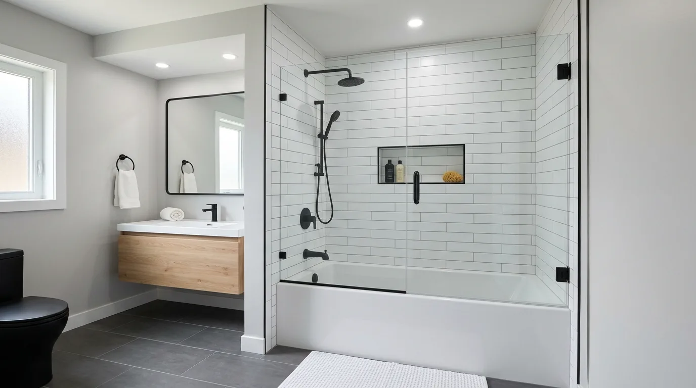 start with the main color or material story in a bathroom inspired by tub combos ultimate relaxation.
