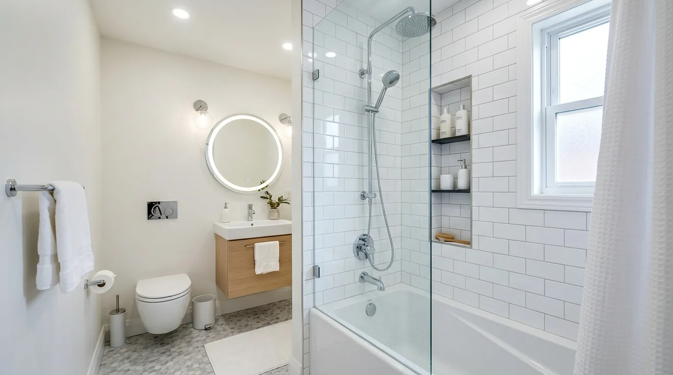 balance boldness with breathing room in a bathroom inspired by tub combos ultimate relaxation.
