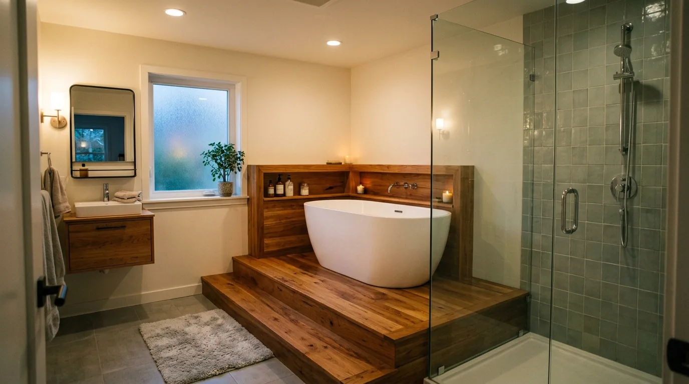 create a bathroom that feels complete in a bathroom inspired by tub combos ultimate relaxation.