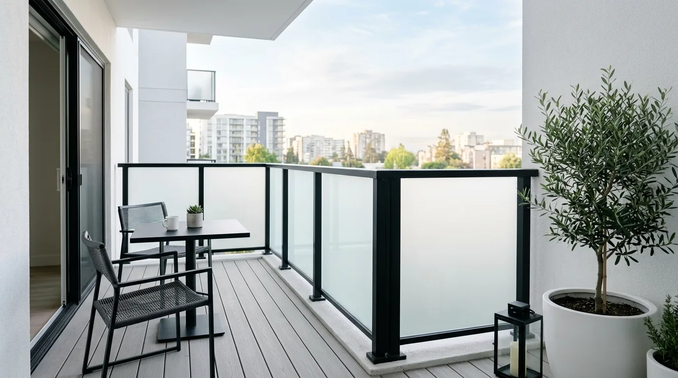 let the balcony feel personal and relaxed in a balcony inspired by smart privacy urban retreats.