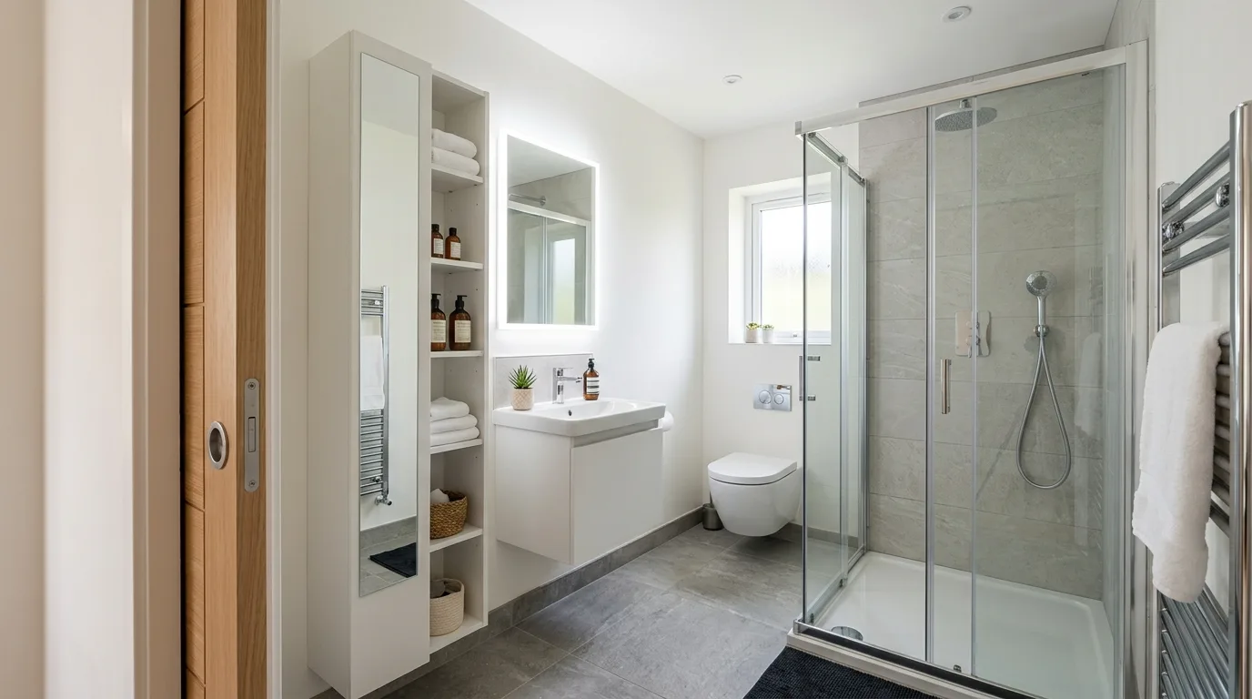 start with the main color or material story in a bathroom inspired by solutions very lacks space.