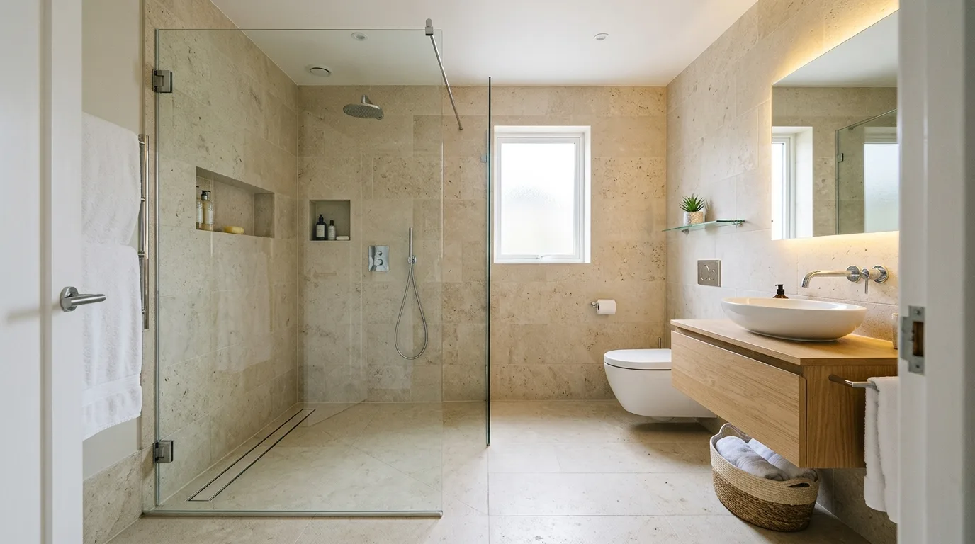 balance boldness with breathing room in a bathroom inspired by solutions very lacks space.