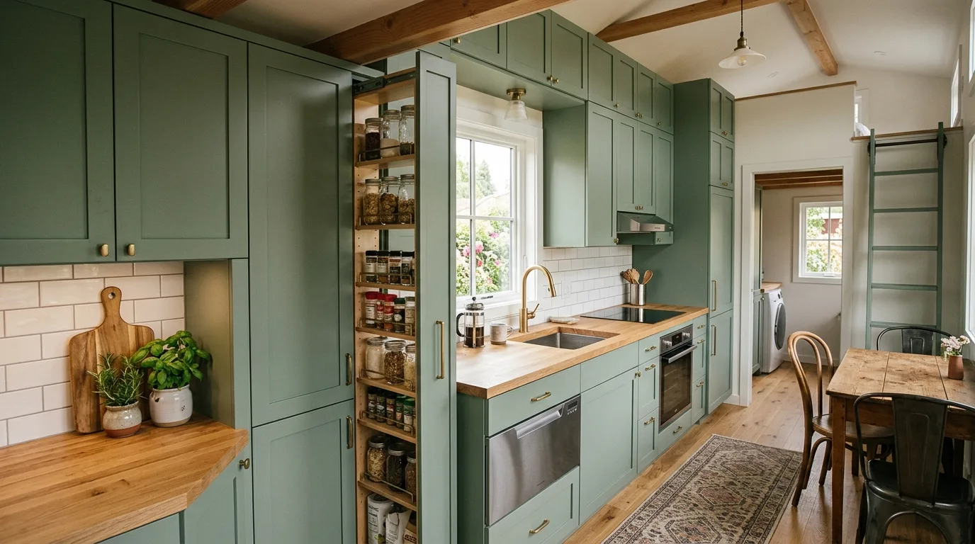 balance the palette with breathable contrast in a kitchen inspired by space maximizing tall s.