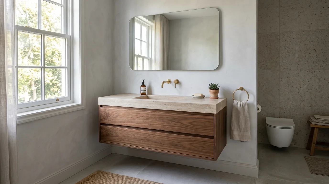 Stylish Small Bathroom Vanity Ideas for Tight Quarters in a thoughtfully styled bathroom.