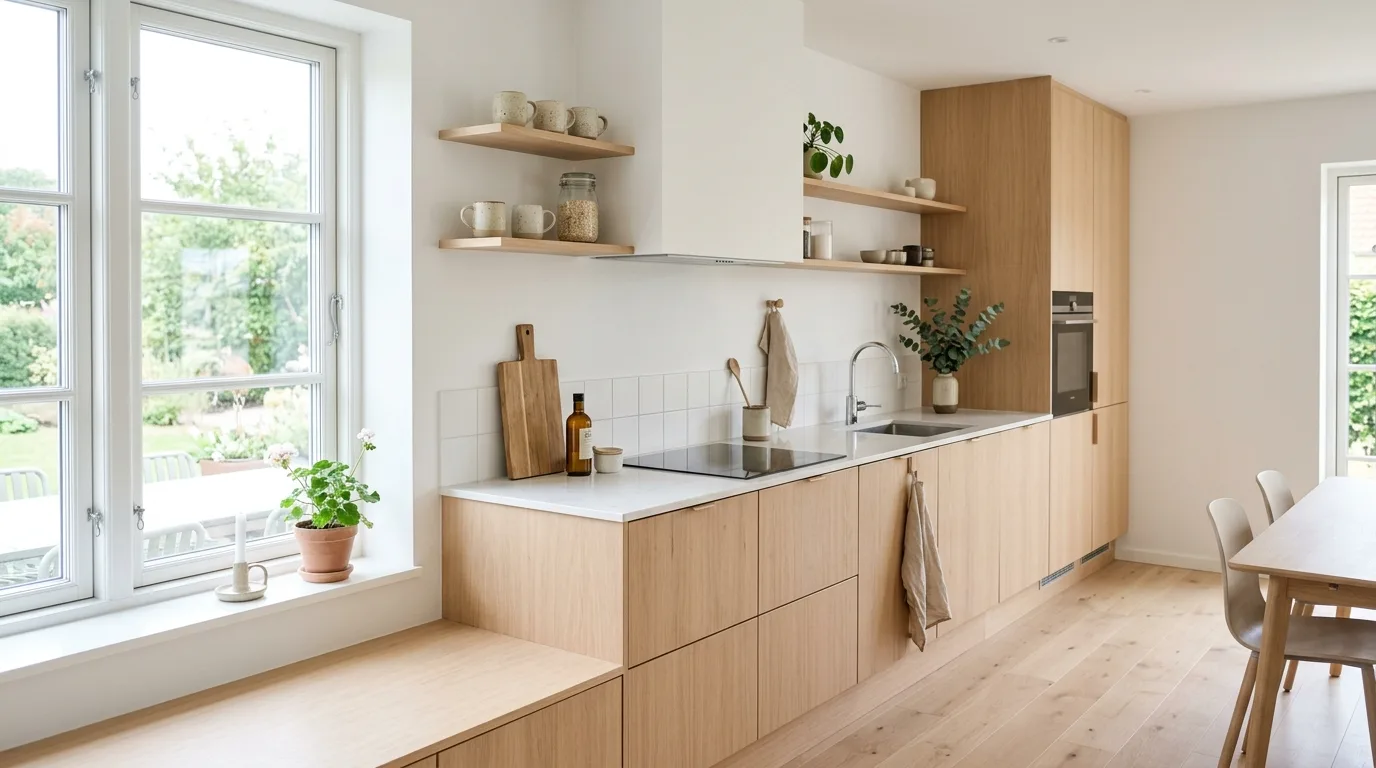 balance the palette with breathable contrast in a kitchen inspired by timeless will never go.