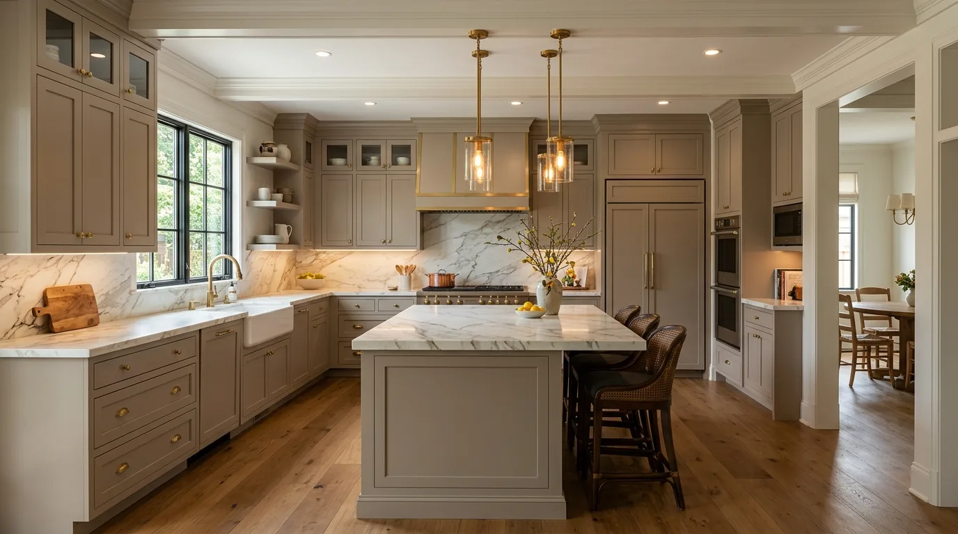 make storage feel natural and useful in a kitchen inspired by timeless will never go.