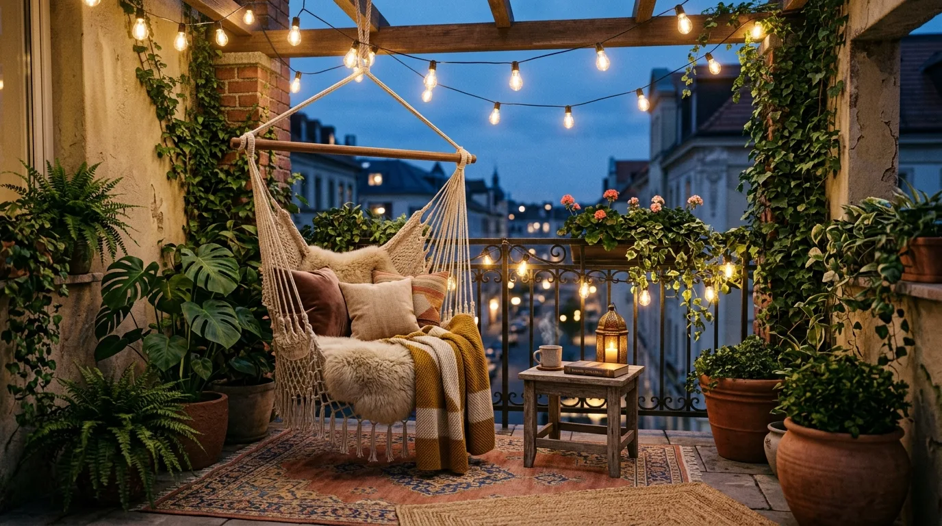 use light and shade intentionally in a balcony inspired by tiny big impact.