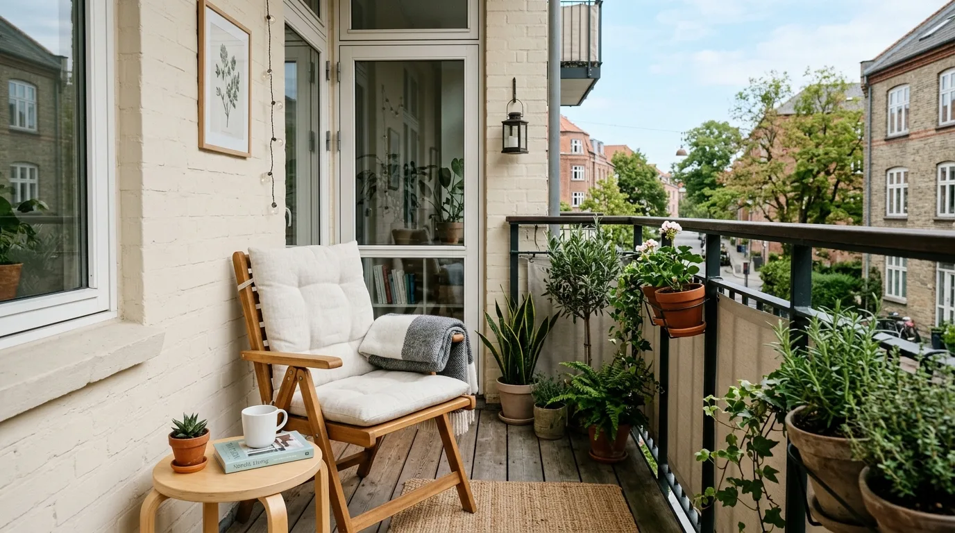 balance openness with privacy in a balcony inspired by tiny big impact.