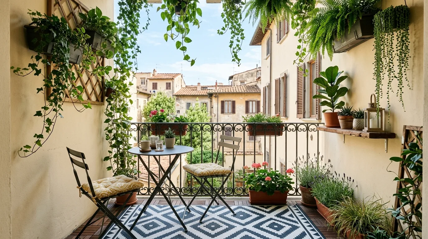 create a balcony that feels complete in a balcony inspired by tiny big impact.