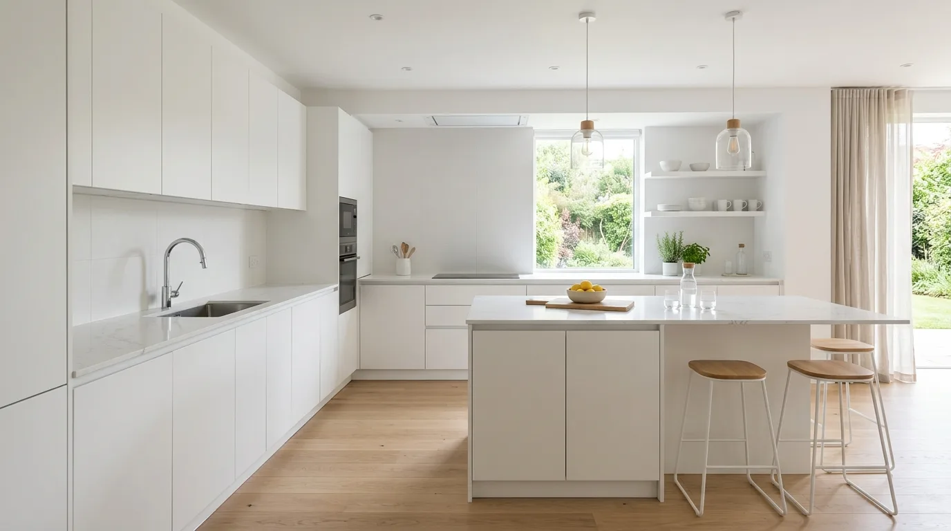 Unfussy Simple Kitchen Cabinets Ideas for a Clean Slate in a thoughtfully styled kitchen.