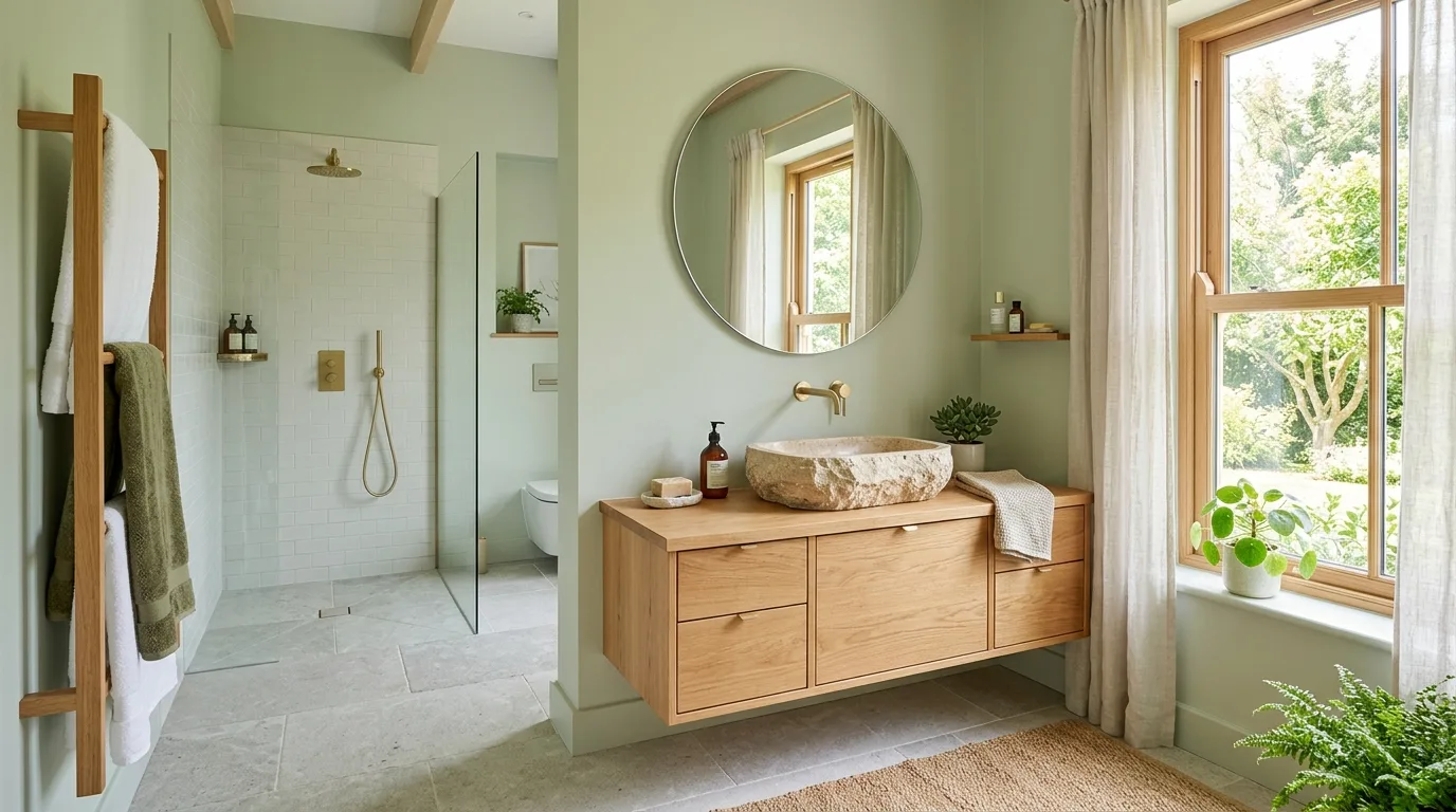 balance boldness with breathing room in a bathroom inspired by welcoming guest impress visitors.